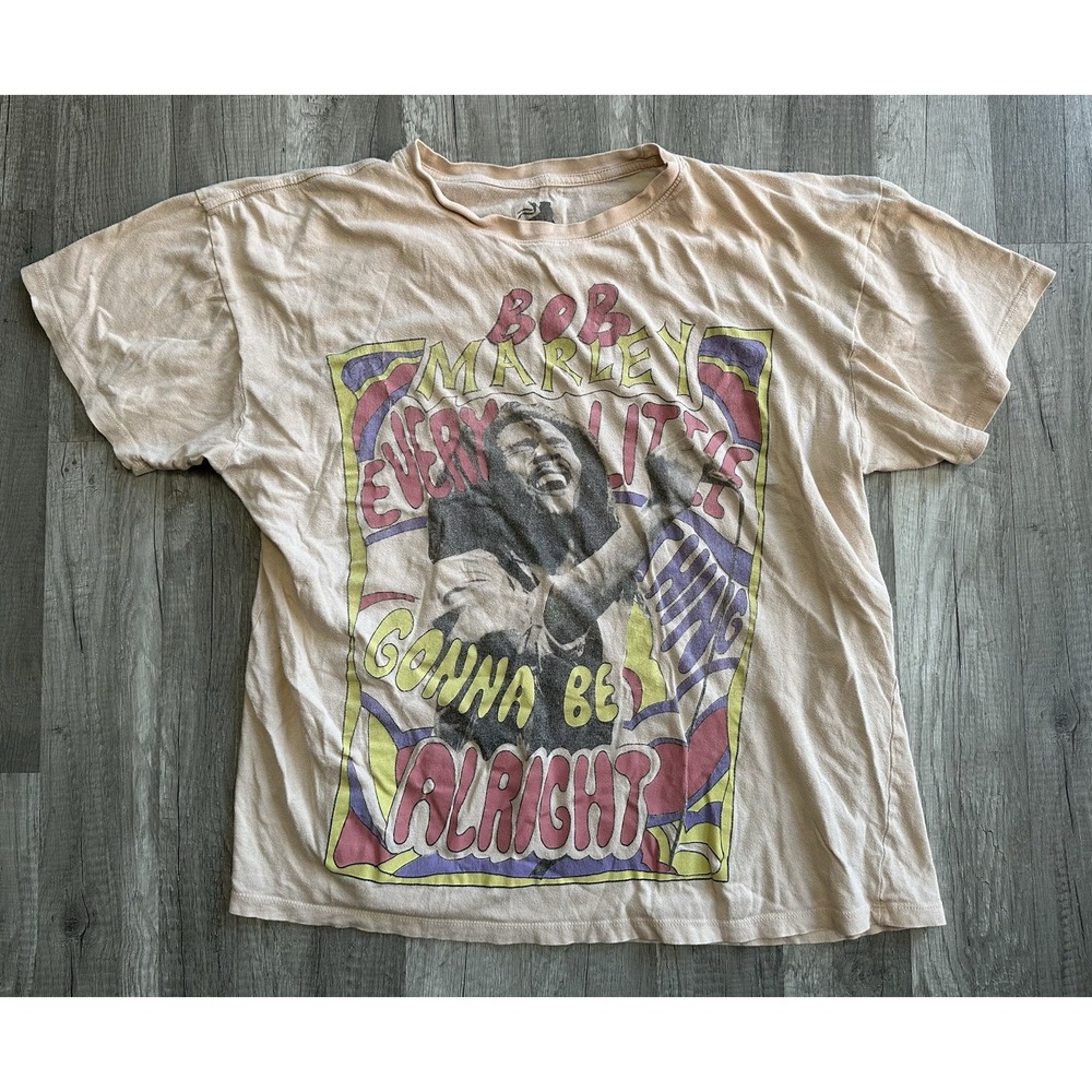 Zion Roots Where Bob Marley Graphic T-shirt‎ Size S/M  Loose Fit